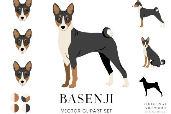 Baasenji Dog Breeds Pets Animals SVG
