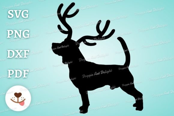 Beagle Reindeer Antlers Christmas Dog: A Designer's Take