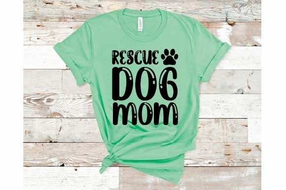 Dog Mom Svg Typography Design
