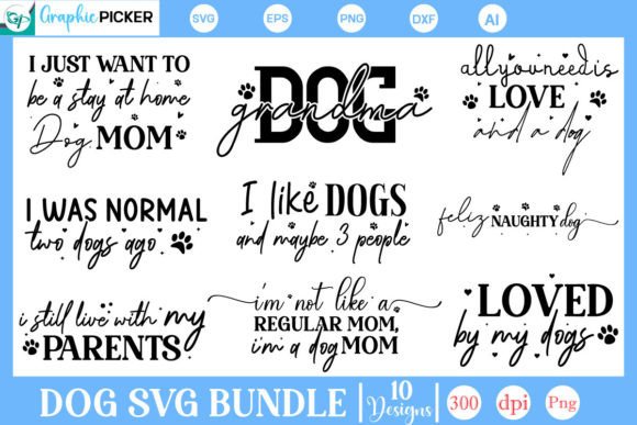 Dog SVG Bundle for Embroidery Projects