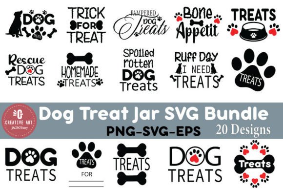 Dog Treat Jar Quotes Svg Bundle – Treats