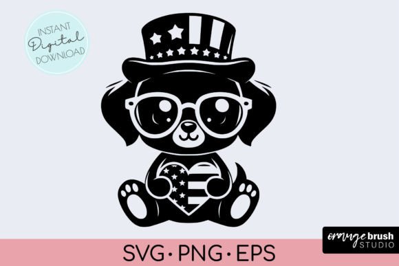 Patriotic Dog SVG - 4th of July SVG